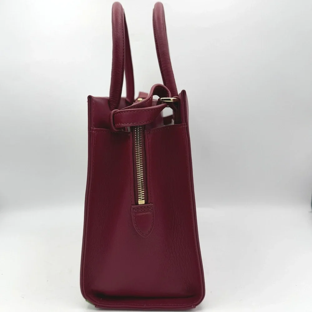 NWOT Radley London Satchel Women Burgundy 12 Days of Christmas Partridge Bag